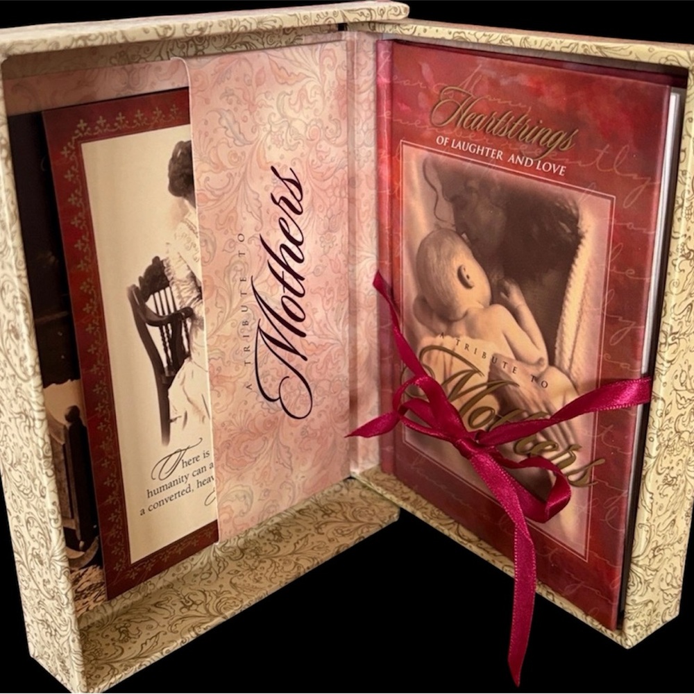 Tribute to Mothers Treasure Keepsake Box Book Set w Postcards Bookmark Gift Idea